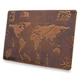 Обложка для паспорта из кожи HiArt PC-01 Crystal Amber 7 wonders of the world Коричневый - изображение 4