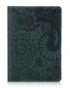Обложка для паспорта из кожи HiArt PC-02 Mehendi Art Зелёный - изображение 1