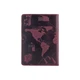 Обложка для паспорта из кожи HiArt PC-02 7 wonders of the world фиолетовая Фиолетовый - изображение 2