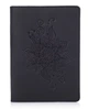 Кожаная обложка на паспорт HiArt PC-01 Mehendi Classic Черный - изображение 1