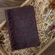 Обложка для паспорта из кожи HiArt PC-02 Shabby Plum Buta Art Фиолетовый - изображение 5