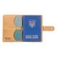 Обложка для паспорта из кожи Hi Art «World Map» PB-03S/1 Shabby Honey Песочный - изображение 2