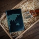 Обложка для паспорта из кожи HiArt PC-01 Shabby Alga World Map Зелёный - изображение 2
