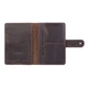 Обложка для паспорта из кожи Hi Art PB-02/1 Shabby Gavana Brown Темно-коричневый - изображение 6