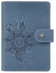 Обложка для паспорта из кожи Hi Art «Mehendi Classic» PB-02/1 Shabby Lagoon Голубой - изображение 1