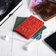Обложка для документов из кожи HiArt AD-03 Red Berry Let's Go Travel Красный - изображение 3