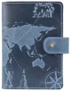 Обкладинка для паспорта з шкіри Hi Art «7 wonders of the world» PB-02/1 Shabby Lagoon Блакитний - зображення 1