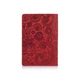 Обложка для паспорта из кожи HiArt PC-02 Shabby Red Berry Mehendi Art Красный - изображение 4