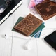Обложка для документов из кожи HiArt AD-03 Shabby Cumaru Buta Art Рыжий - изображение 8