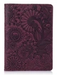 Обложка для паспорта из кожи HiArt PC-02 Shabby Plum Mehendi Art Фиолетовый - изображение 1