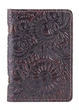 Обложка для документов из кожи HiArt AD-03 Crystal Brown Silk Mehendi Art Коричневый - изображение 1