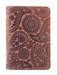 Обложка для документов из кожи HiArt AD-03 Shabby Сognac Buta Art Коньячный - изображение 1