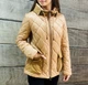 Женская стеганая куртка терракотовая S/XS р. Clasna С553SW-22 - изображение 1