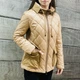 Женская стеганая куртка терракотовая S/XS р. Clasna С553SW-22 - изображение 5