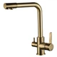 Змішувач для кухні під осмос Globus Lux LAZER GLLR-0444-9-BRONZE - зображення 2