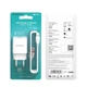 Мережевий зарядний пристрій з кабелем BOROFONE BA20A Sharp single port charger set(Lightning) 10.5W White (6931474700728) - изображение 2