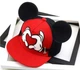 Детская кепка снепбек с ушками Микки Маус Сердце (Mickey Mouse «Мышонок Микки») Disney с прямым козырьком Красная, Унисекс WUKE One size - изображение 2