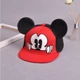 Детская кепка снепбек с ушками Микки Маус (Mickey Mouse «Мышонок Микки») Disney с прямым козырьком Красная, Унисекс WUKE One size - изображение 1