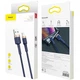 Дата кабель Baseus Cafule USB to Lightning 1.5A (2m) (CALKLF-C) Золотой / Синий - изображение 1