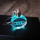 Брелок автомобильный на ключи АУДИ GF авто брелок с логотипом Audi с подсветкой (R050871) - изображение 2