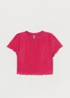 Топ-блузка H&M L Малиновый 0753906_08 - изображение 1