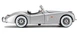 Автомодель - JAGUAR XK 120 (1951) (ассорти вишневый, серебристый, 1:24) Серебристый - изображение 2
