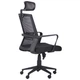 Кресло офисное AMF Neon HR Black/Gray 19 (механизм Tilt/пластик/сетка/ткань Саванна nova) (295388) - изображение 5