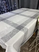 Скатерть водоотталкивающая, TRUE-STORE, Клетка жаккард серый, прямоугольные 120см х 170см (WC№34-120х170) - изображение 3