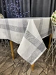 Скатерть водоотталкивающая, TRUE-STORE, Клетка жаккард серый, прямоугольные 120см х 170см (WC№34-120х170) - изображение 4