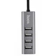 USB хаб расширитель HUB адаптер Hoco HB1 (USB to USB2.0*4). Grey - изображение 5