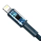 Кабель Lightning > USB Type-C Baseus High Density Braided PD 20W 1.0m (CATLGD-03) Blue - изображение 4