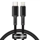 Кабель Lightning > USB Type-C Baseus High Density Braided PD 20W 1.0m (CATLGD-01) Black - изображение 1