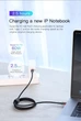 Кабель USB Type-C > USB Type-C Baseus Cafule PD 2.0 60W 1.0m (CATKLF-GG1) Black/gray - зображення 4