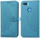 Чехол Vintage для Xiaomi Mi 8 Lite книжка кожа PU голубой - изображение 6