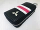 Ключница для авто KeyHolder Prestige Car MITSUBISHI Черно-белая с красным - изображение 1