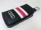 Ключница для авто KeyHolder Prestige Car AUDI Черно-белая с красным - изображение 1