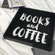 Дерев'яний піднос Books and coffee - зображення 2