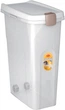 Контейнер для корму Stefanplast 40л (15 кг), білий/прозорий (45*27*61 см) - зображення 1