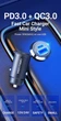 Автомобільний зарядний пристрій Vention (Power Delivery Port + QC3.0) (24W)|Black (CC-63-H) - зображення 6