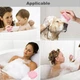 Силиконовая массажная мочалка щетка с дозатором Silicone Massage Bath Brush Розовий - изображение 4