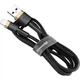 Дата кабель Baseus Cafule USB to Lightning 1.5A (2m) (CALKLF-C) Золотий / Чорний - зображення 3
