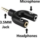 Аудио переходник MediaLab 3.5mm - 2 x 3.5mm Black (25160) - изображение 2