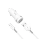 Автомобільний зарядний пристрій Hoco Z27 2 USB 2.4A + кабель Type C (09997) - зображення 3