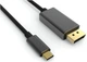 Адаптер-переходник Viewcon USB-C на DisplayPort 1.5 м Black (TE392) - изображение 1
