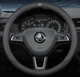 Чехол на руль DLCar Nappa оплетка для автомобиля Skoda из натуральной кожи - изображение 1
