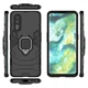 Чехол Ring case для Oppo Find X2 бронированный бампер с кольцом черный - изображение 3