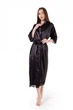 Халат женский Angelo dolce l-12-1 100-104 XL-2XL Черный - изображение 1