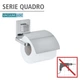 Держатель туалетной бумаги Wenko Vacuum-Loc® Quadro с крышкой, 13 x 11,5 x 14 см, нержавеющая сталь - изображение 2