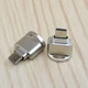 Карт ридер card reader для разъема MICRO USB и карты TF MicroSD серебро - изображение 2