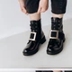 Ботинки женские Fashion Alabama 3293 37 размер 24 см Черный - изображение 5